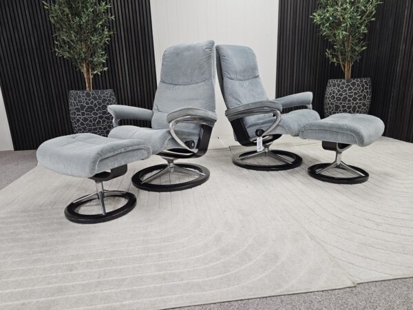 2 stk. Stressless® View (L) Signature m/krakk fra Ekornes