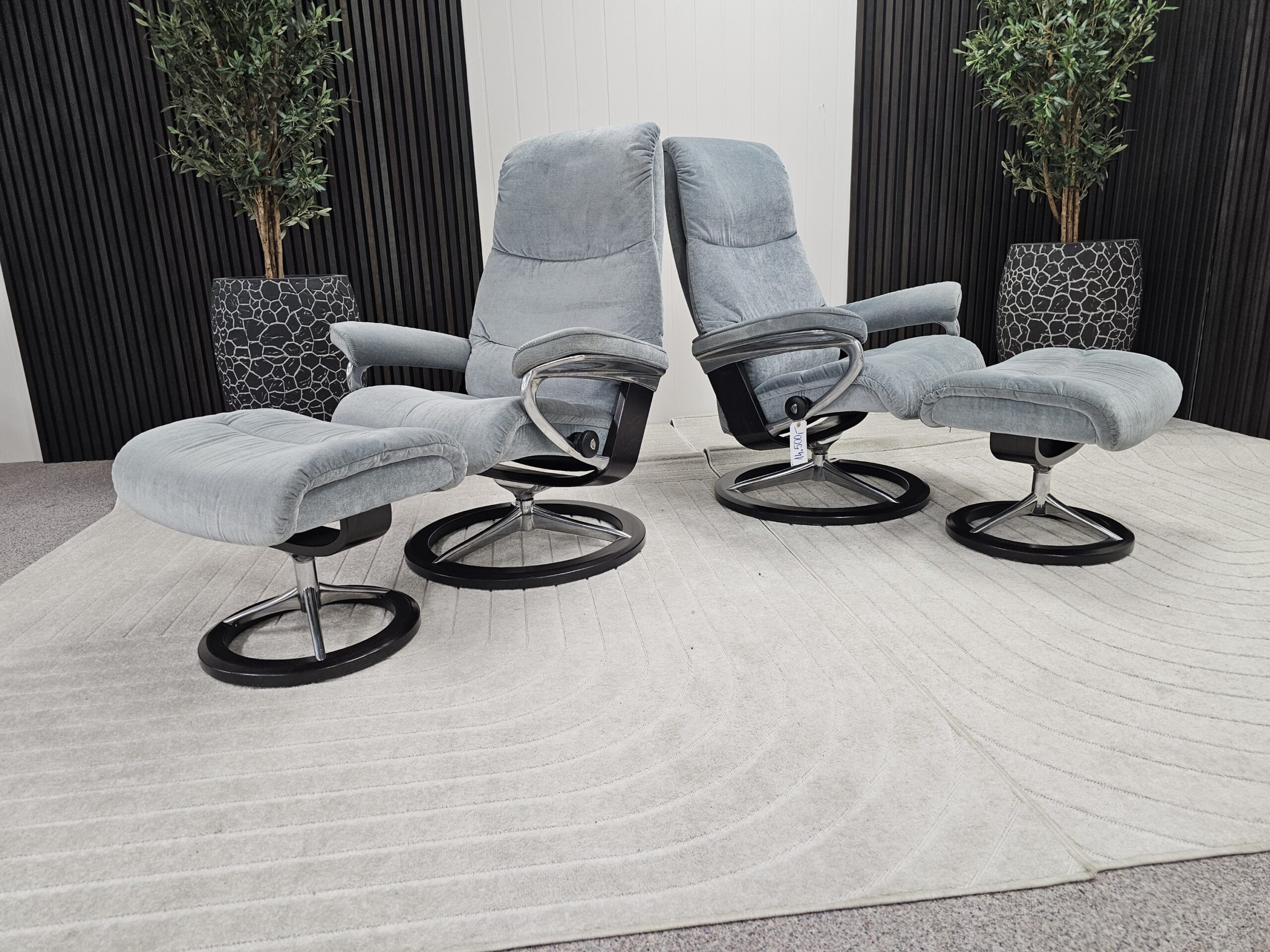 2 stk. Stressless® View (L) Signature m/krakk fra Ekornes - Bilde 3