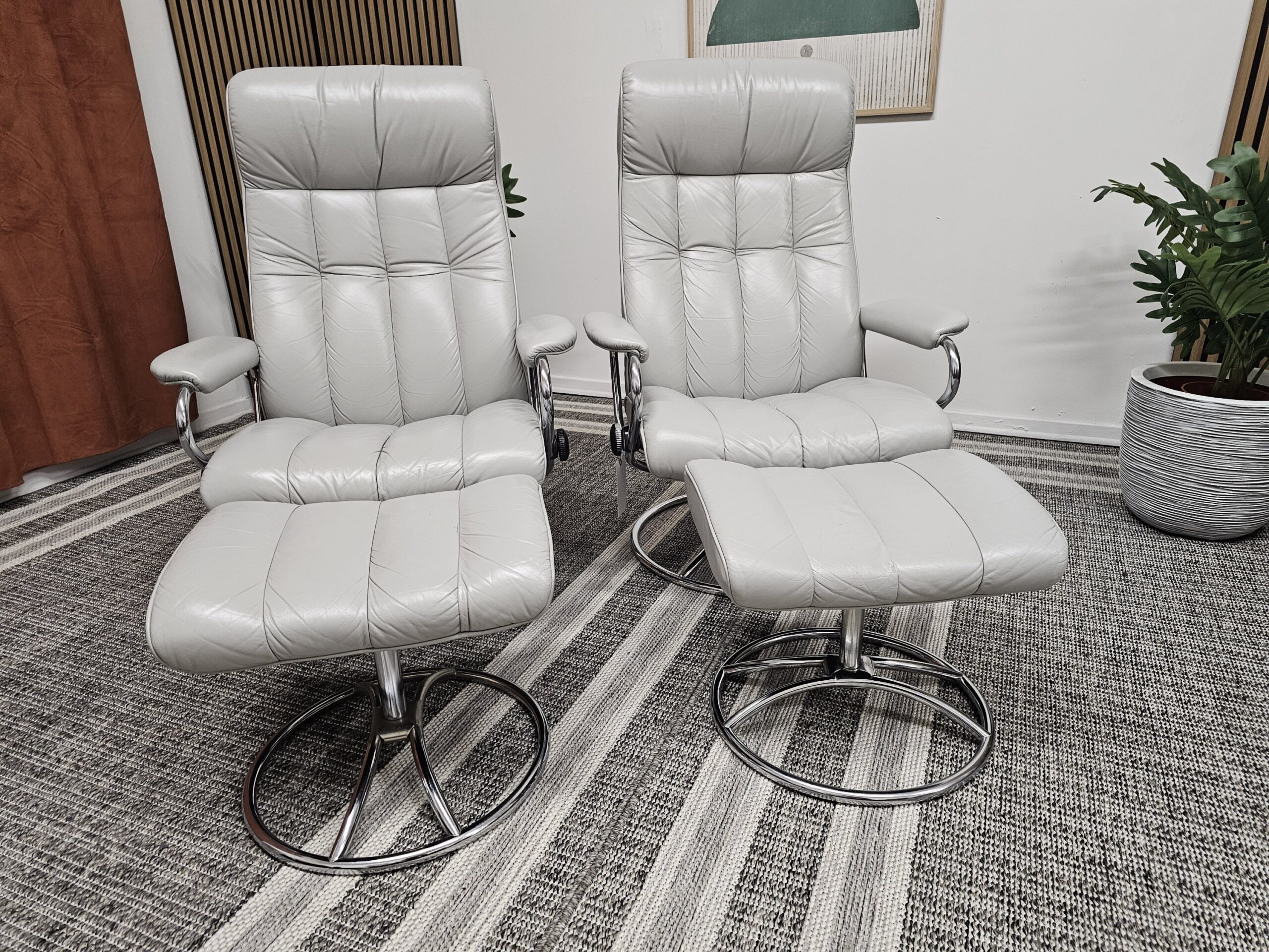2 stk. Ikonisk Stressless® Golf Original lenestoler fra Ekornes - Bilde 4