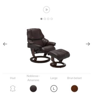 2 stk. Stressless® Reno (L) m/krakk fra Ekornes- Pent brukt! - Bilde 5