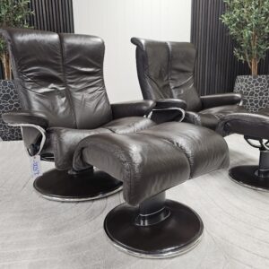 2 stk. Stressless® Blues (L) lenestol m/krakk fra Ekornes