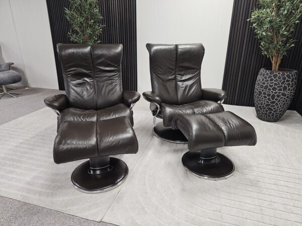 2 stk. Stressless® Blues (L) lenestol m/krakk fra Ekornes
