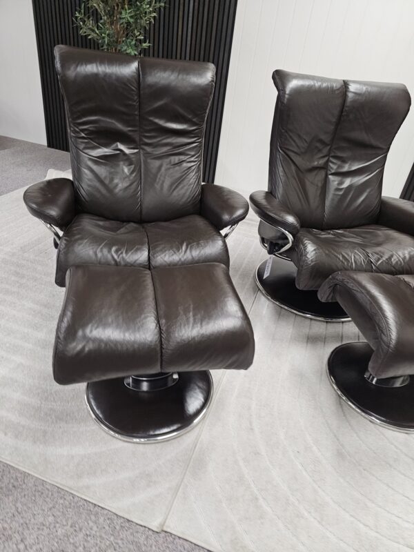 2 stk. Stressless® Blues (L) lenestol m/krakk fra Ekornes