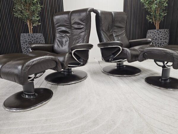 2 stk. Stressless® Blues (L) lenestol m/krakk fra Ekornes