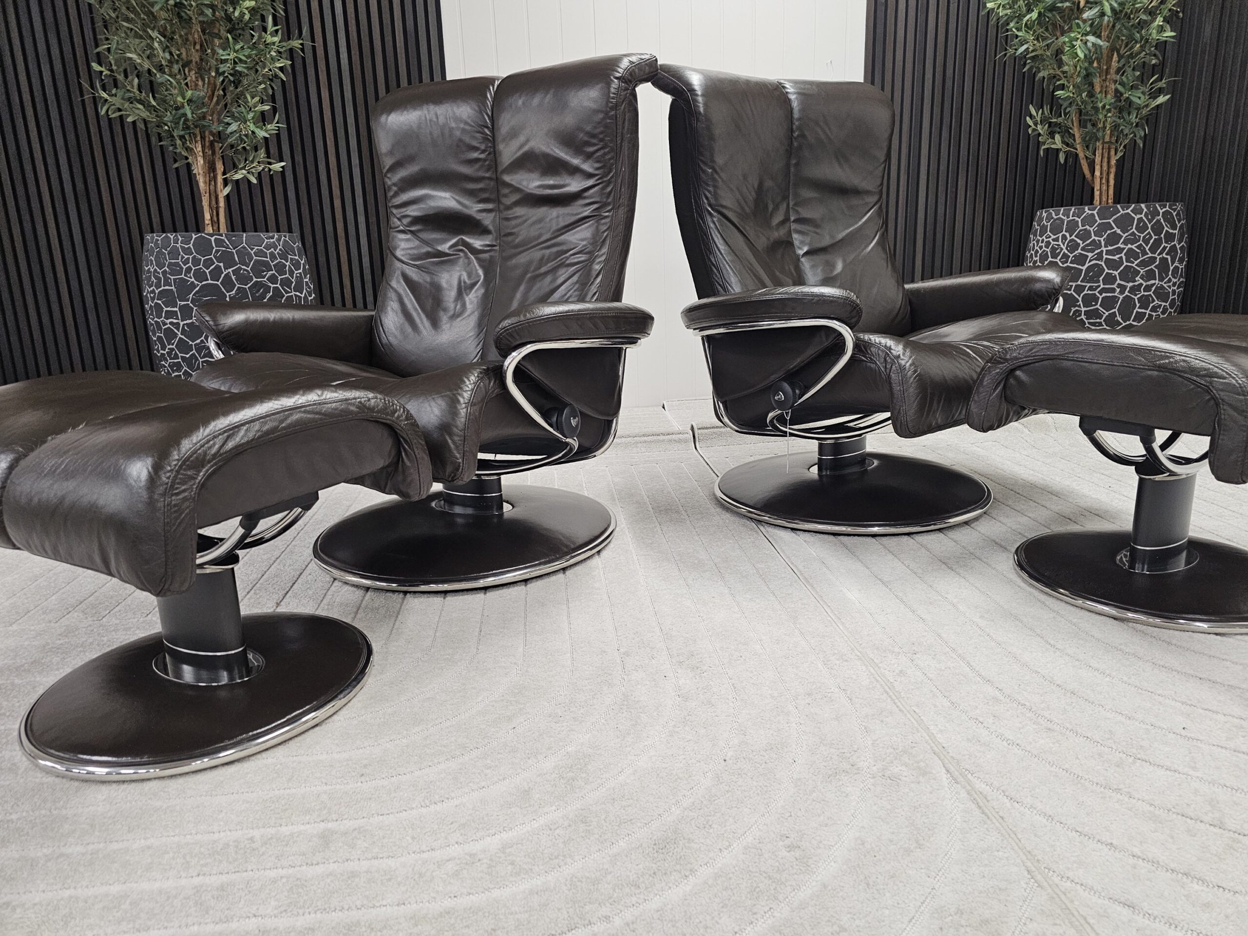 2 stk. Stressless® Blues (L) lenestol m/krakk fra Ekornes - Bilde 3