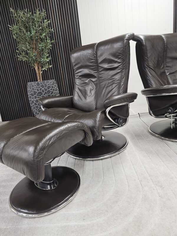 2 stk. Stressless® Blues (L) lenestol m/krakk fra Ekornes