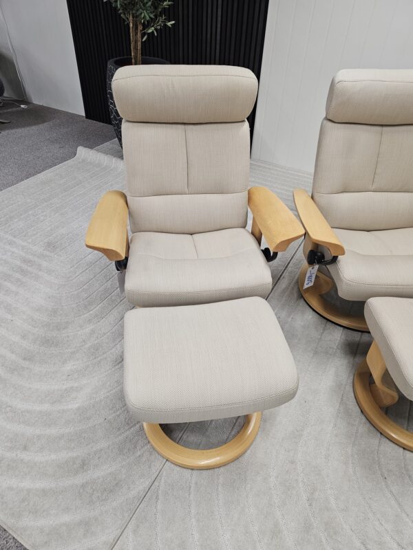 1 stk. Stressless® Classic lenestol- Unik modell med eike armlener