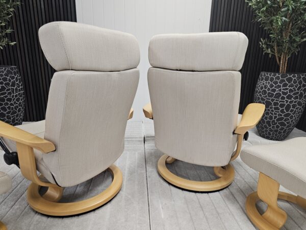 1 stk. Stressless® Classic lenestol- Unik modell med eike armlener
