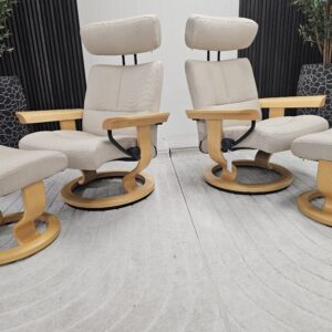 1 stk. Stressless® Classic lenestol- Unik modell med eike armlener - Bilde 2