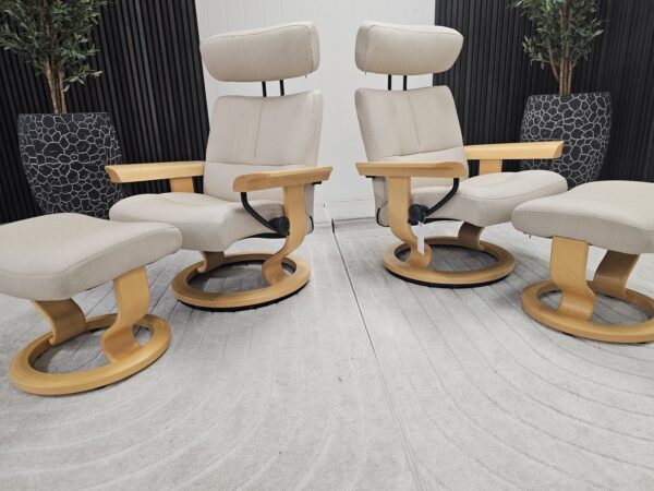 1 stk. Stressless® Classic lenestol- Unik modell med eike armlener