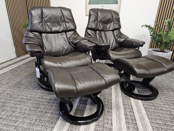 2 stk. Stressless® Reno (M) lenestoler m/krakk fra Ekornes