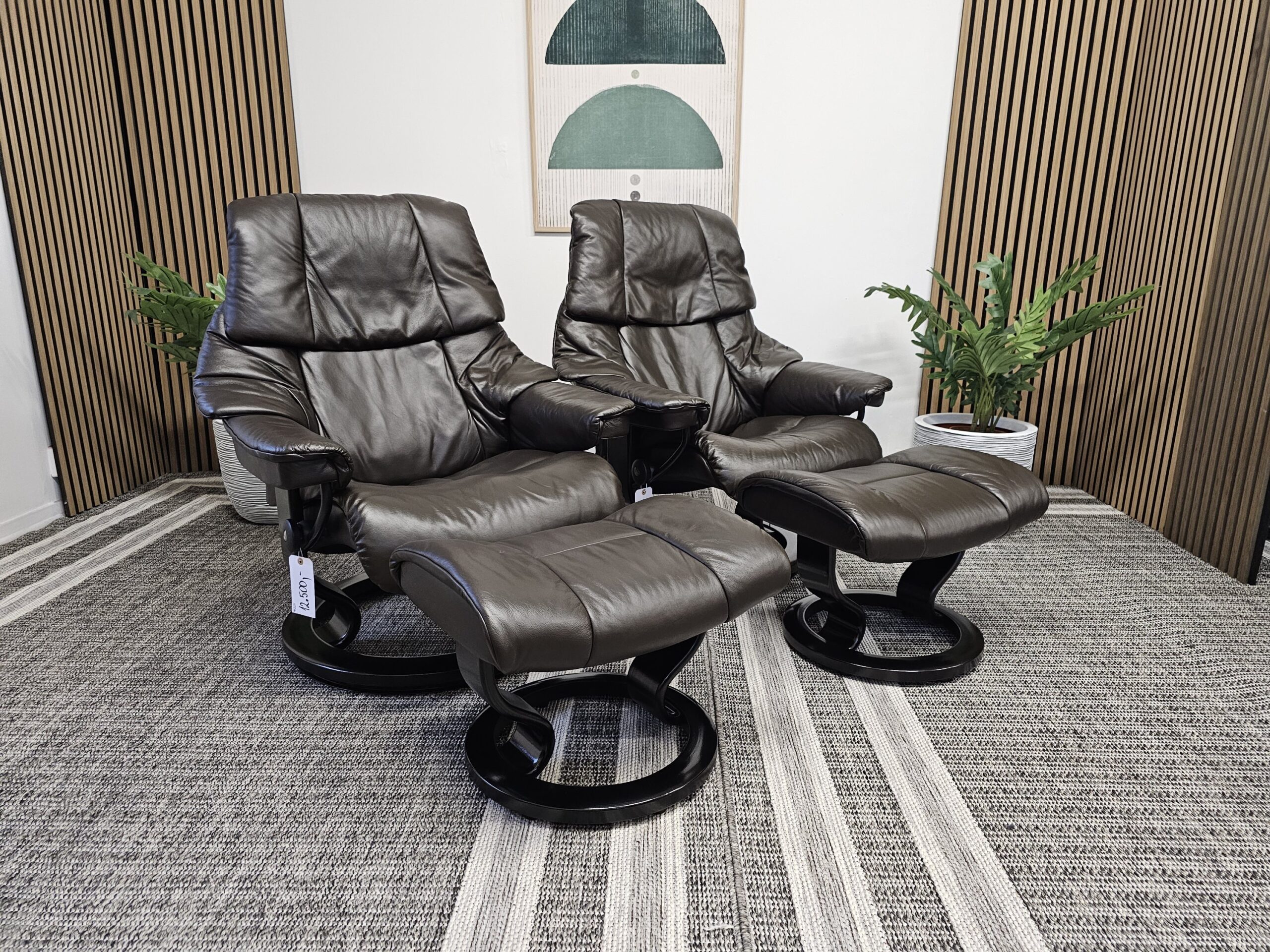 2 stk. Stressless® Reno (M) lenestoler m/krakk fra Ekornes - Bilde 2