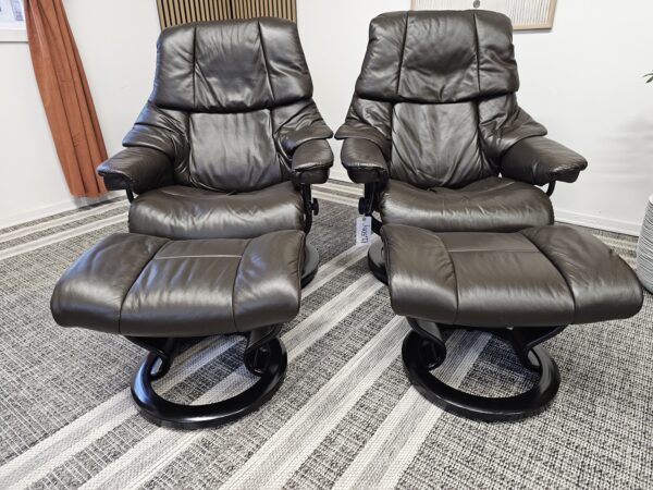 2 stk. Stressless® Reno (M) lenestoler m/krakk fra Ekornes