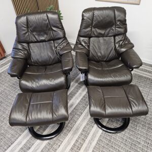 2 stk. Stressless® Reno (M) lenestoler m/krakk fra Ekornes - Bilde 8