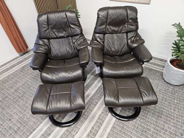 2 stk. Stressless® Reno (M) lenestoler m/krakk fra Ekornes