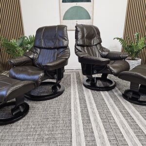 2 stk. Stressless® Reno (M) lenestoler m/krakk fra Ekornes - Bilde 3