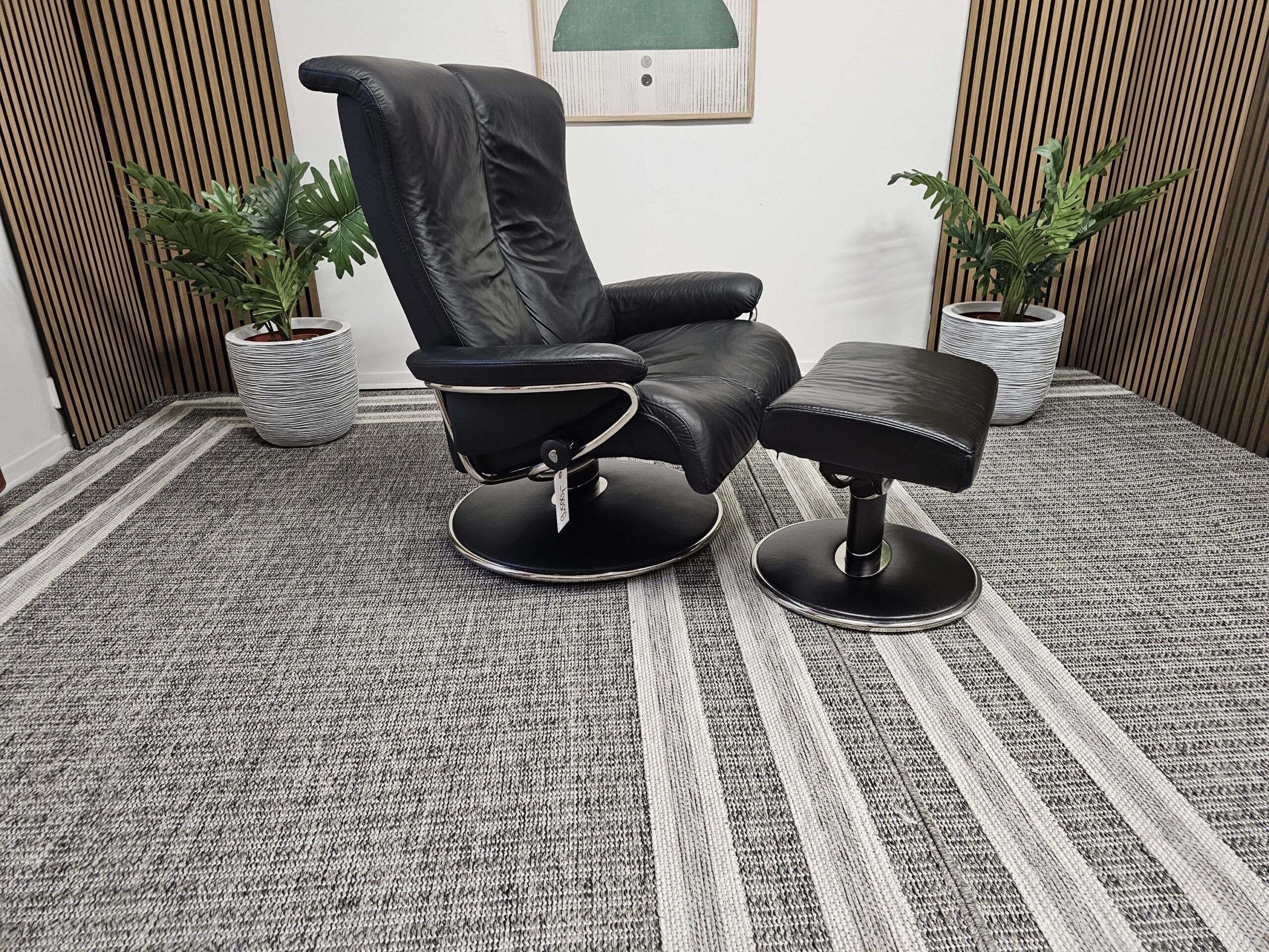 Stressless Blues (L) lenestol med krakk - Bilde 3