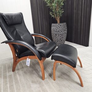 2 stk. Brunstad Delta Legend lenestoler med krakk - Bilde 9
