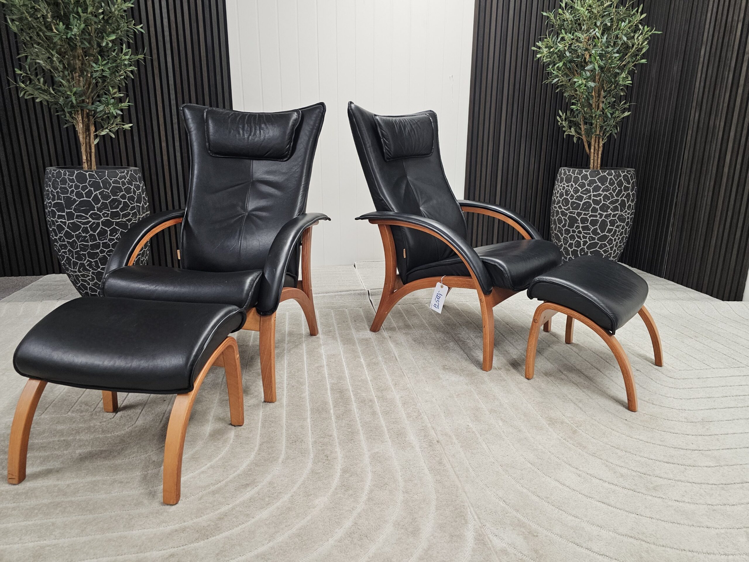2 stk. Brunstad Delta Legend lenestoler med krakk - Bilde 4