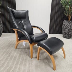Brunstad Delta Legend lenestol med krakk - Bilde 3