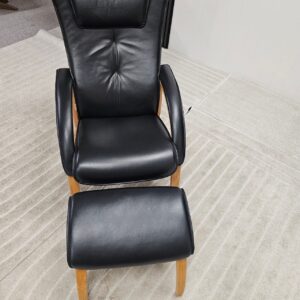 Brunstad Delta Legend lenestol med krakk - Bilde 4