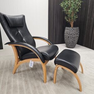 Brunstad Delta Legend lenestol med krakk - Bilde 6