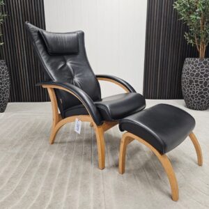 Brunstad Delta Legend lenestol med krakk