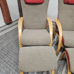 2 stk. Brunstad Delta lenestoler med krakk - Bilde 8