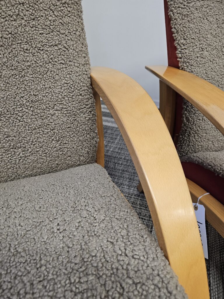 2 stk. Brunstad Delta lenestoler med krakk