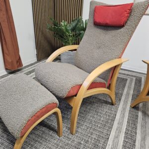 2 stk. Brunstad Delta lenestoler med krakk - Bilde 5
