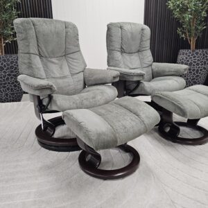 2 stk. Stressless Mayfair lenestoler med krakk - Bilde 4