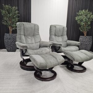 2 stk. Stressless Mayfair lenestoler med krakk - Bilde 5
