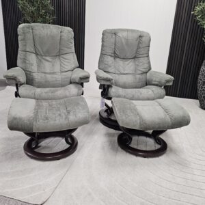 2 stk. Stressless Mayfair lenestoler med krakk - Bilde 11