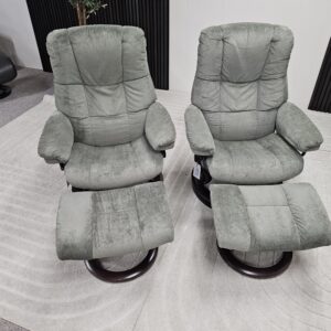 2 stk. Stressless Mayfair lenestoler med krakk - Bilde 13