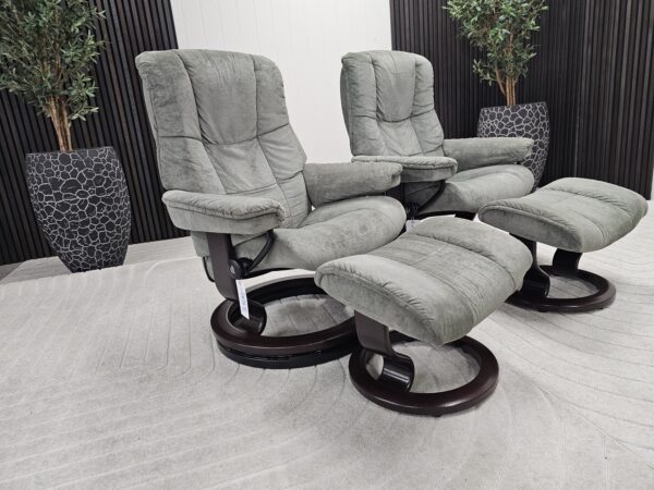 2 stk. Stressless Mayfair lenestoler med krakk
