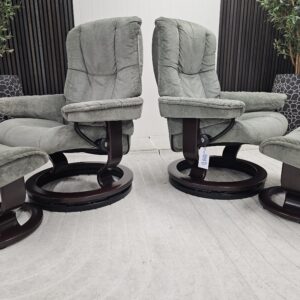 2 stk. Stressless Mayfair lenestoler med krakk - Bilde 2