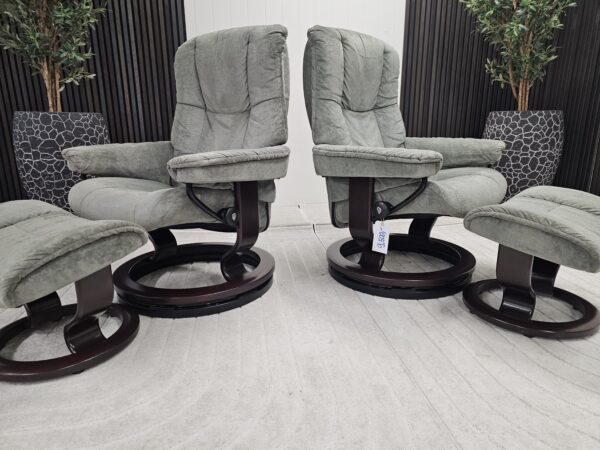 2 stk. Stressless Mayfair lenestoler med krakk