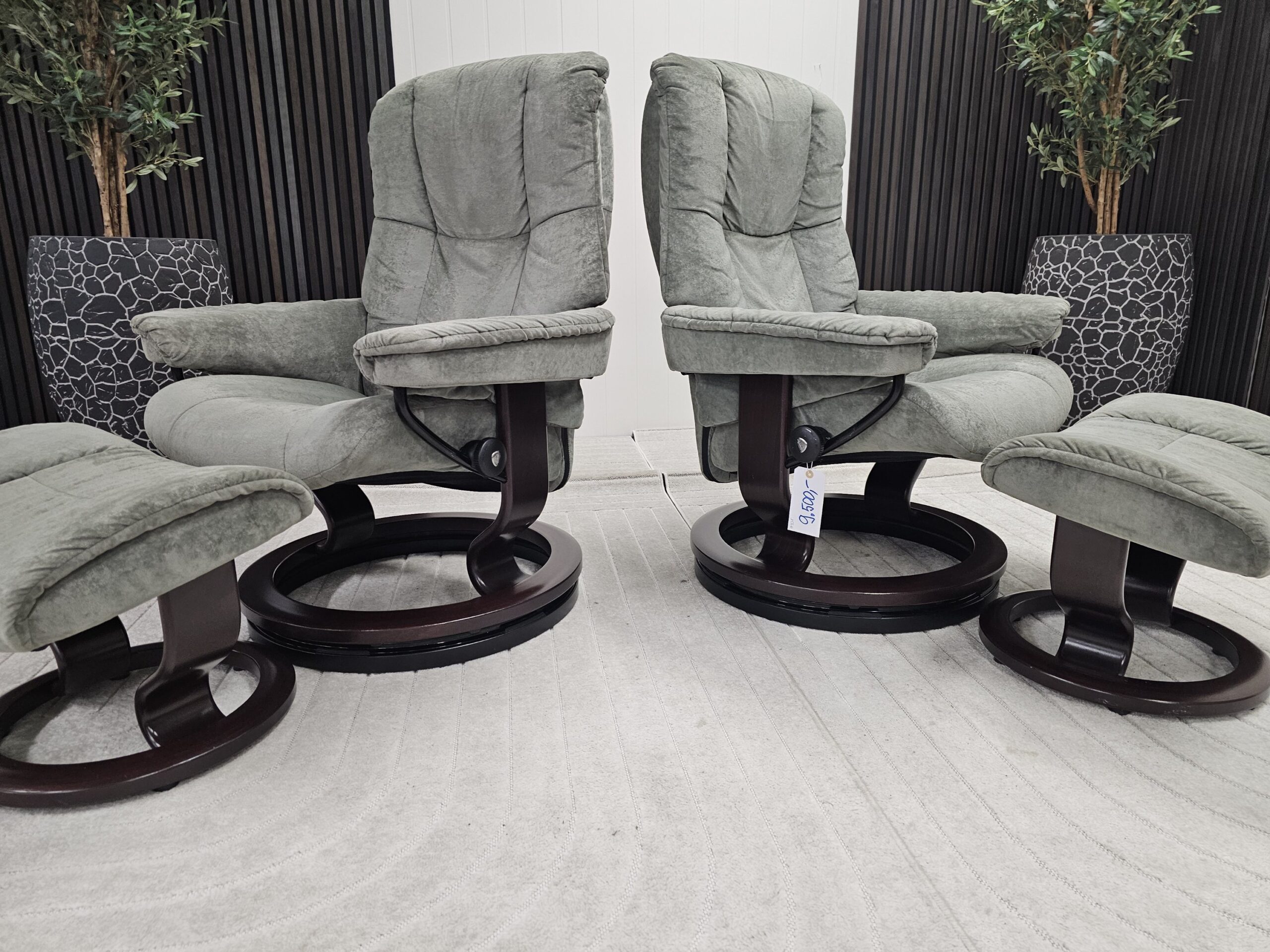 2 stk. Stressless Mayfair lenestoler med krakk - Bilde 2