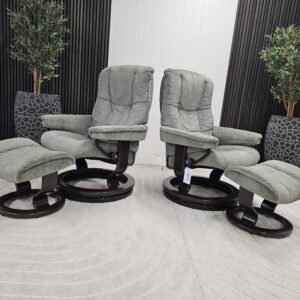 2 stk. Stressless Mayfair lenestoler med krakk - Bilde 3