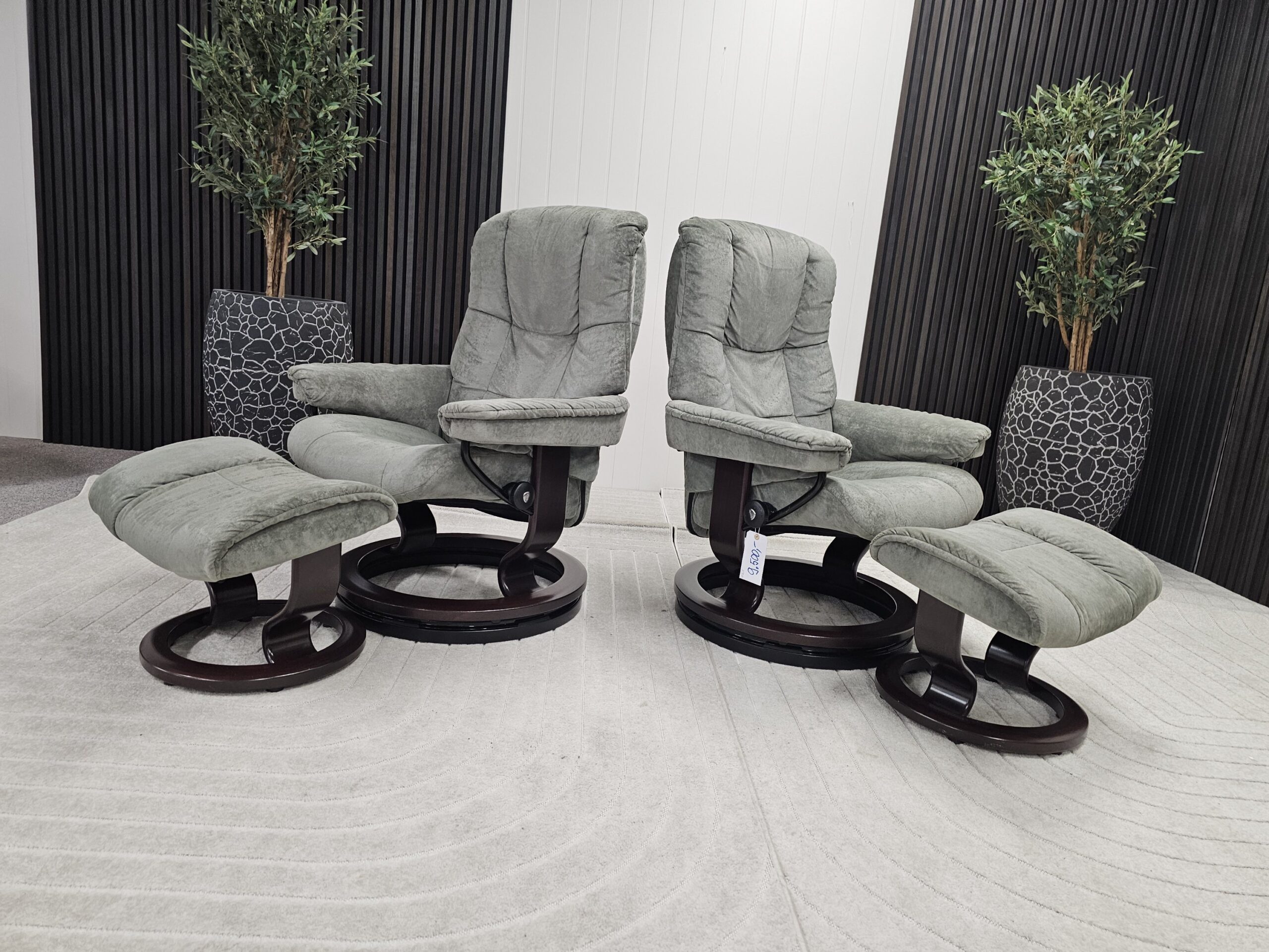 2 stk. Stressless Mayfair lenestoler med krakk - Bilde 3