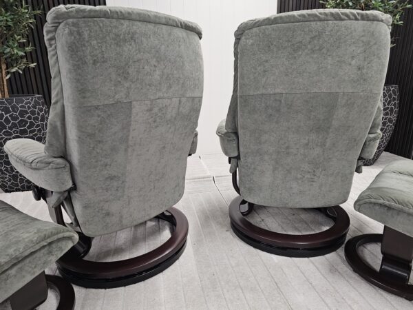 2 stk. Stressless Mayfair lenestoler med krakk