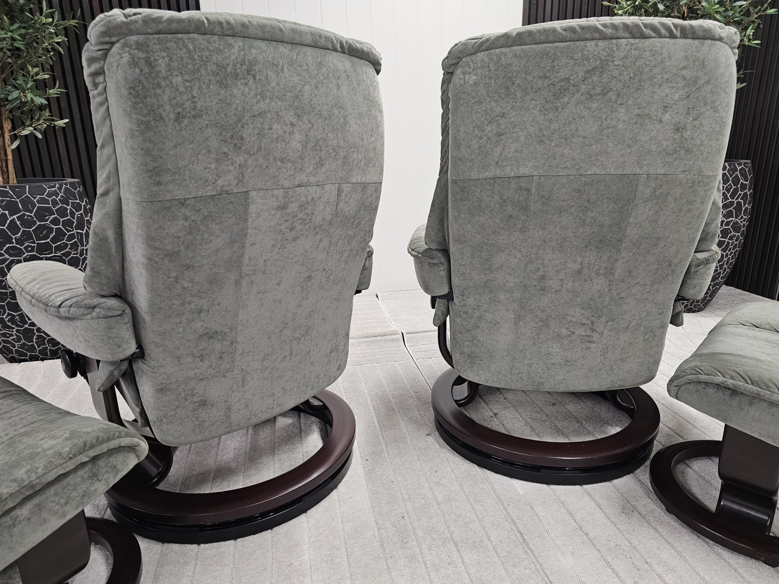 2 stk. Stressless Mayfair lenestoler med krakk - Bilde 8