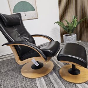 Brunstad Delta Swing lenestol med krakk - Bilde 9