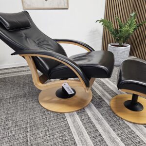 Brunstad Delta Swing lenestol med krakk - Bilde 3