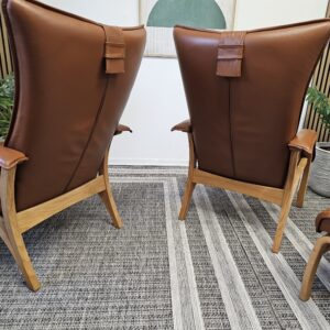 2 stk. Brunstad Delta Legend lenestoler med krakk - Bilde 15