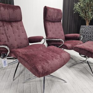 2 stk. Stressless London lenestoler med krakk - Bilde 11