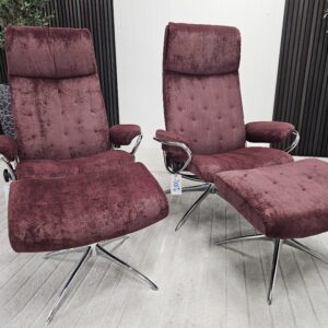 2 stk. Stressless London lenestoler med krakk - Bilde 12