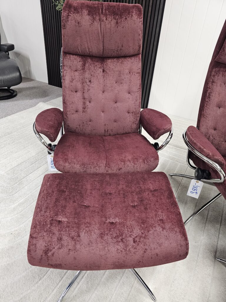 2 stk. Stressless London lenestoler med krakk