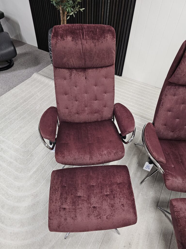 2 stk. Stressless London lenestoler med krakk