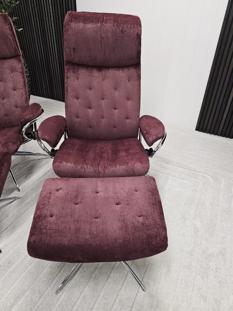 2 stk. Stressless London lenestoler med krakk